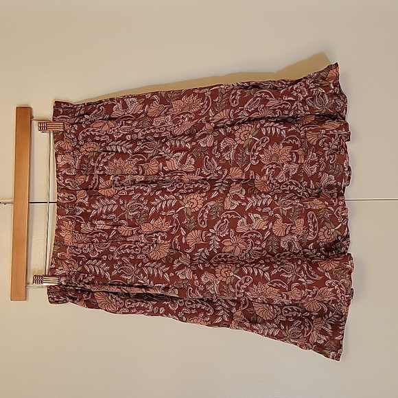 Anthropologie Faux-Wrap Floral Mini Skirt - Picture 5 of 7